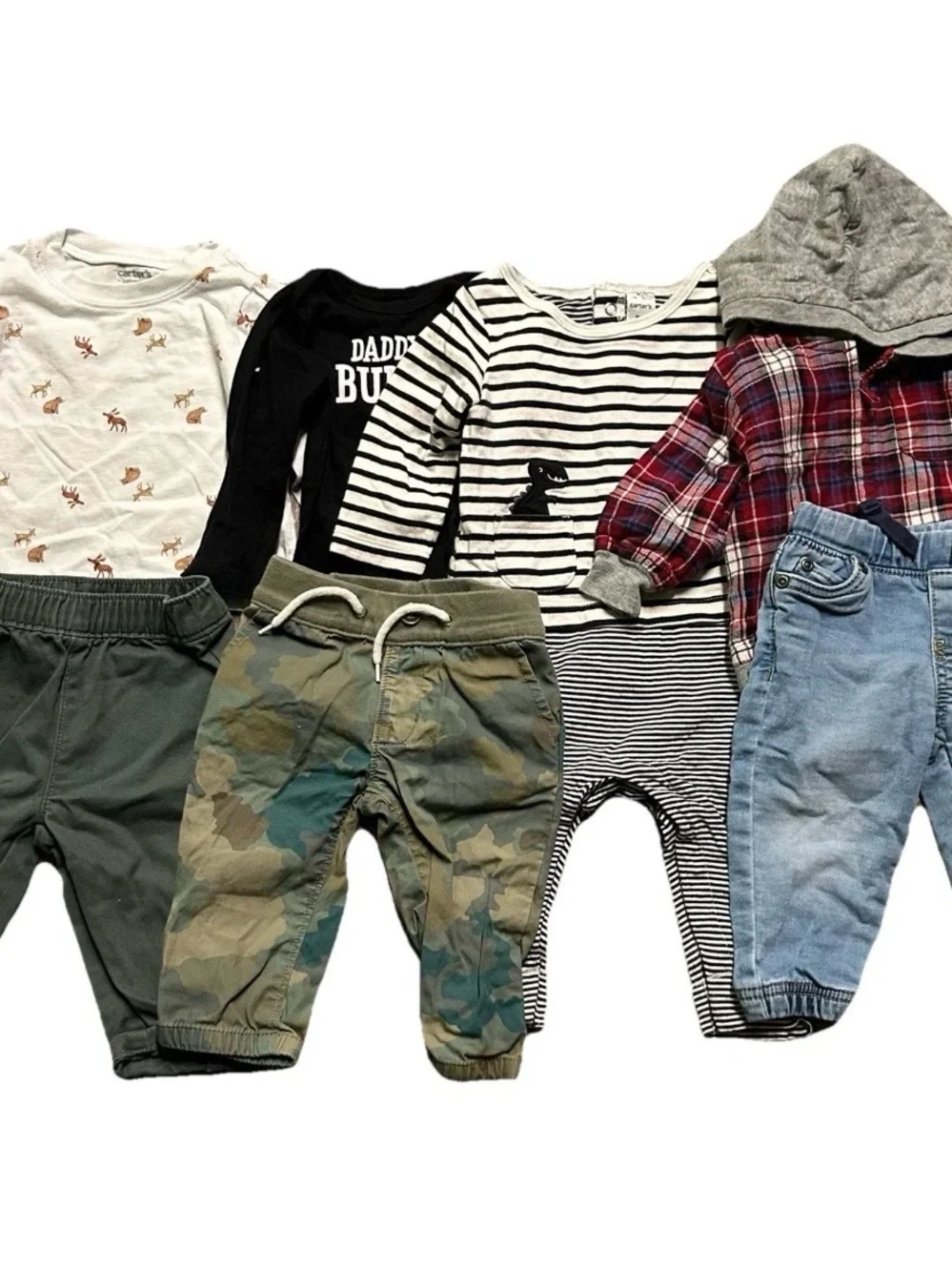 Baby Boy Clothing Gap Flannel Jeans Camo Long Sleeves Size 6-9 Months